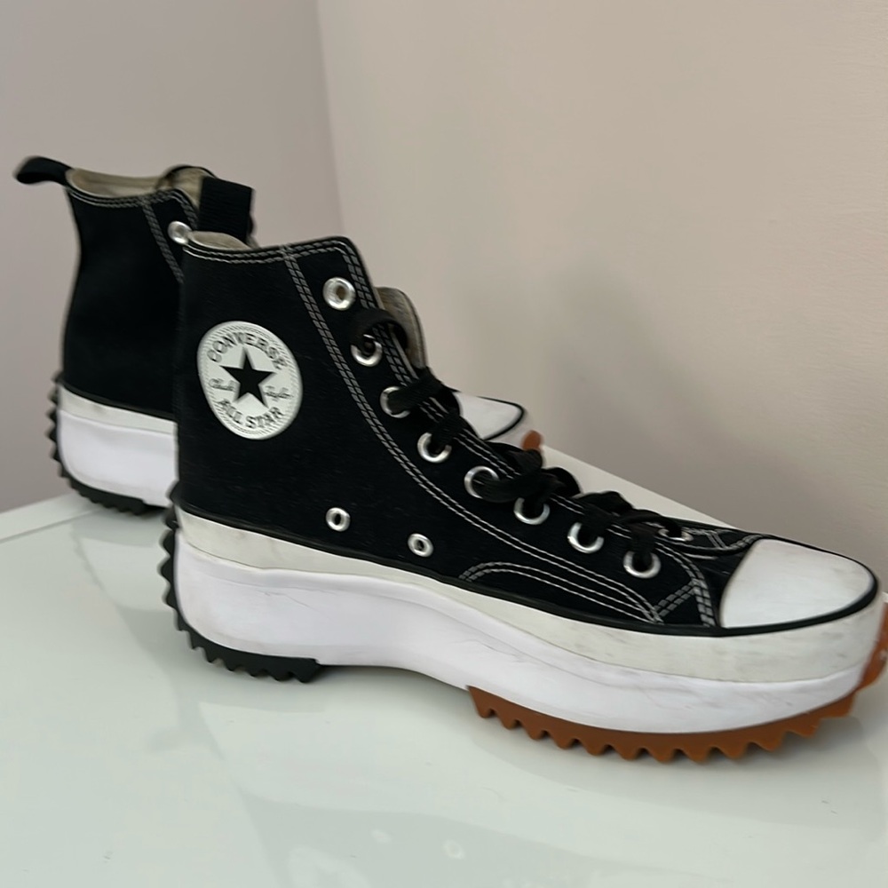 Converse Chuck Taylor Black Canvas platform high tops